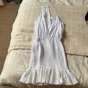 Karina Grimaldi White Sleeveless Dress